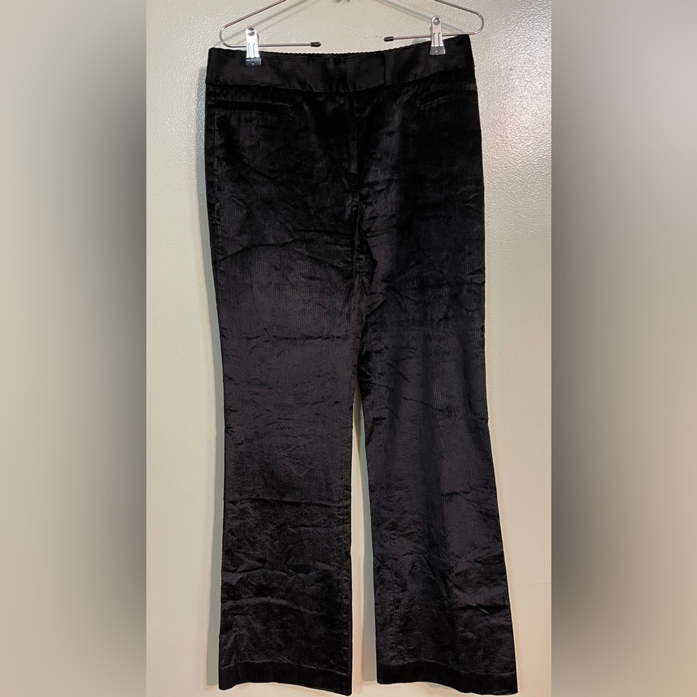 Lafayette 148 Womens black corduroy Flare Dress Pants Size 6
